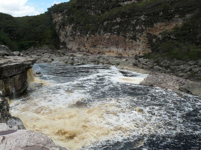 Foto da cachoeira Sibéria - Mucugê - Chapada Diamantina - Estado de Bahia