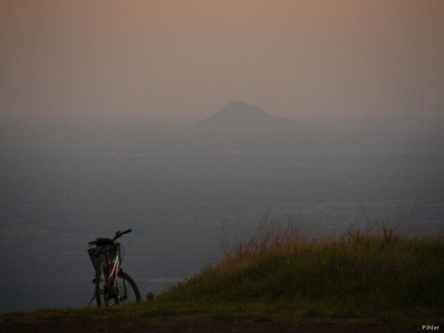 Icone sol e mirante na Chapada dos Guimaraes - Estado do Mato Grosso