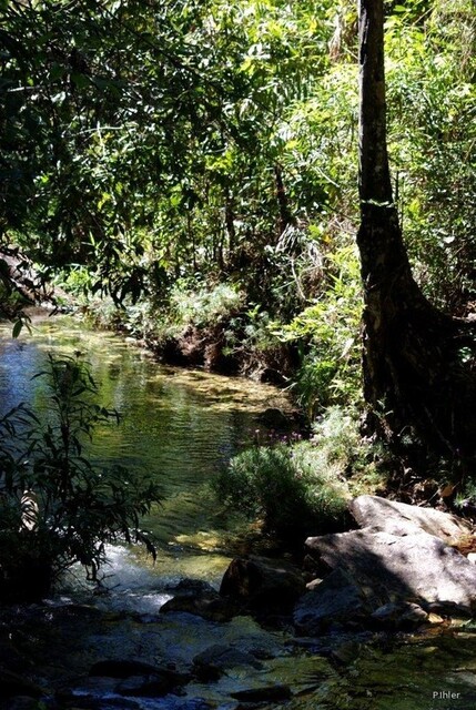 Foto da cachoeira Santa Barbara - Chapada dos Veadeiros - Estado de Goiás