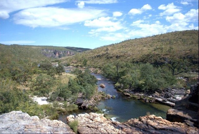 Foto das cataractes do rio Couros - Chapada dos Veadeiros - Estado de Goiás