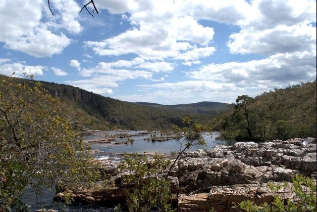 Foto das cataractes do rio Couros - Chapada dos Veadeiros - Estado de Goiás