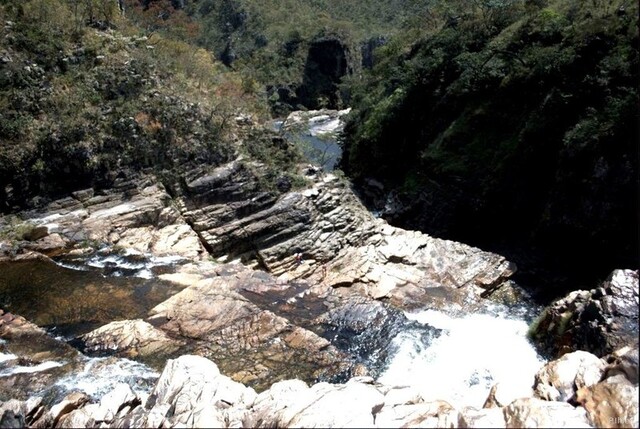 Foto das cataractes do rio Couros - Chapada dos Veadeiros - Estado de Goiás