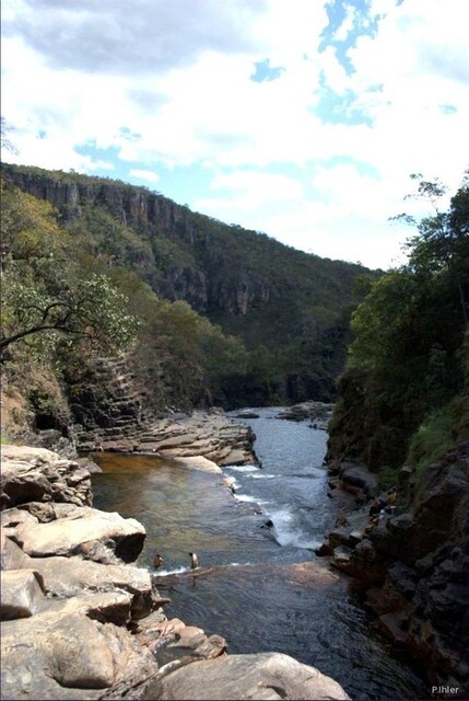 Foto das cataractes do rio Couros - Chapada dos Veadeiros - Estado de Goiás