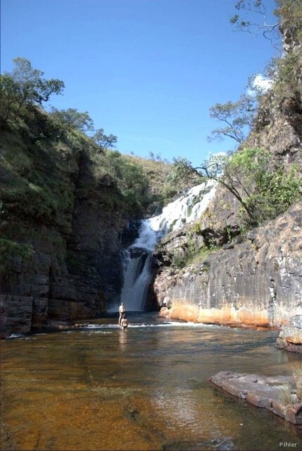 Foto das cataractes do rio Couros - Chapada dos Veadeiros - Estado de Goiás